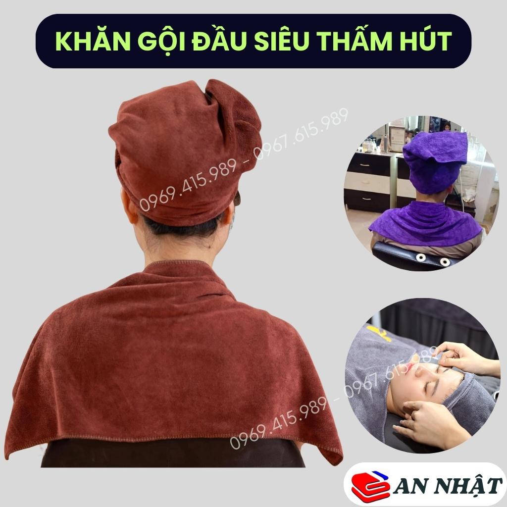 Khăn gội đầu, lau đầu siêu thấm hút nước cho salon tóc, spa kích thước 35x75cm