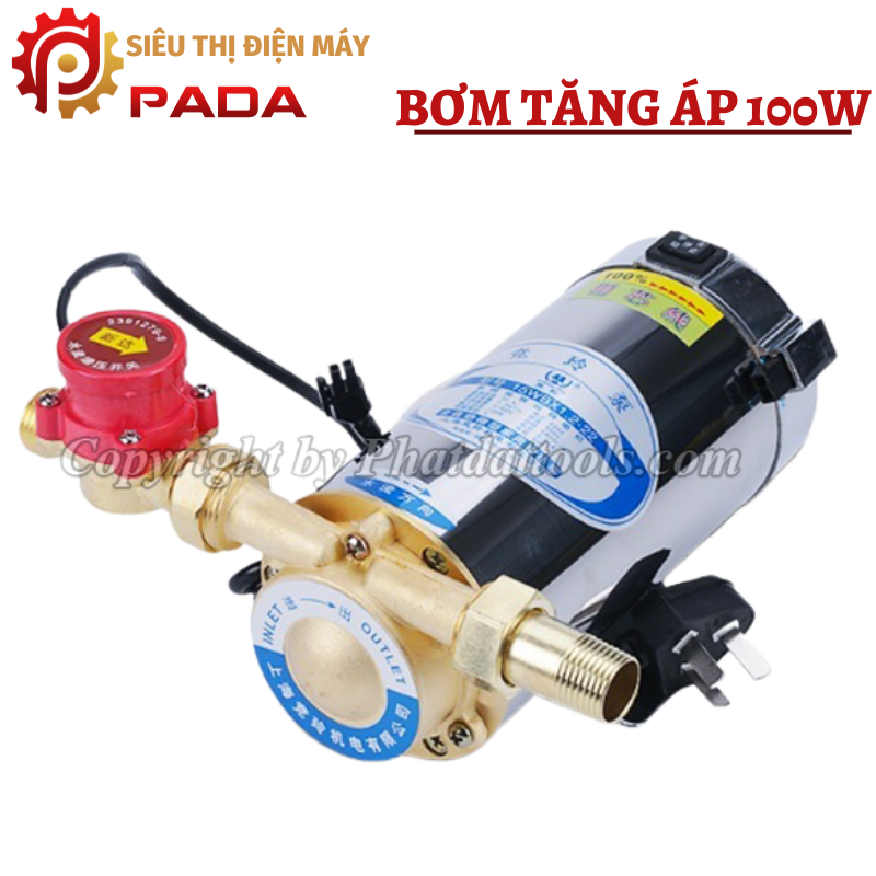 Máy bơm tăng áp đóng ngắt tự động khi sử dụng,tăng áp cho máy giặt,sen vòi,bình nóng lạnh...