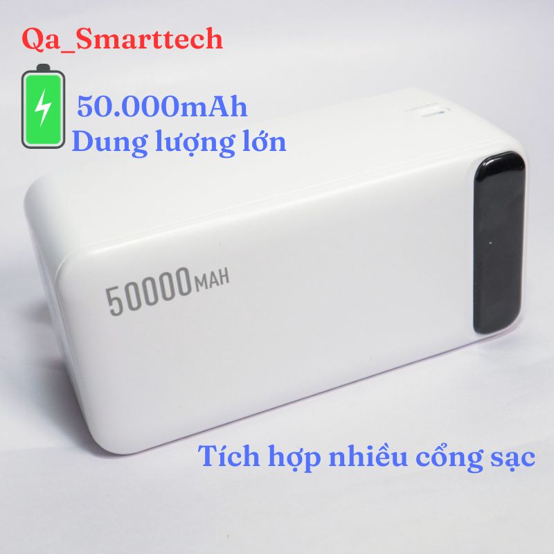 Sạc dự phòng WEKOME WP- 283 50000mAh |Sử dụng Pin Dự Phòng Dung Lượng Lớn Có Màn Hình Hiển Thị Phần 