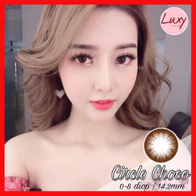 [ Ảnh Thật ] Lens Circle Choco 0 - 6 Độ Lens Hàn Nhập Khẩu Chính Hãng - LUXY LENS