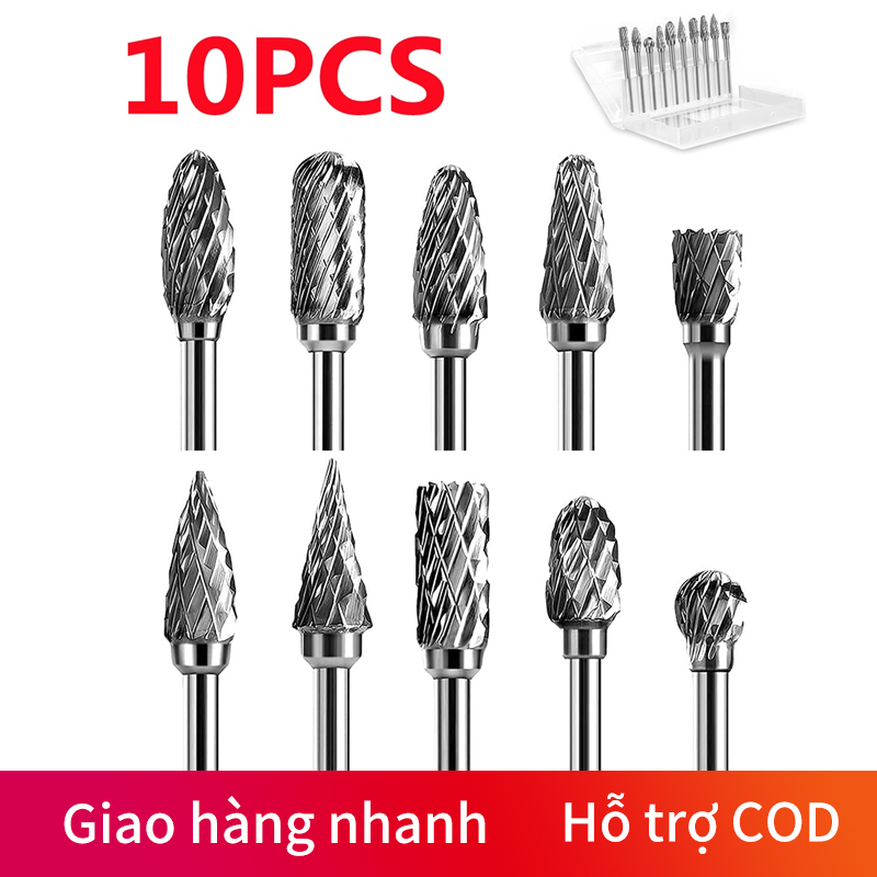 Mũi mài khắc hợp kim❤️ Vonfram - Mũi chạm khắc làm lũa gỗ, kim loại,...