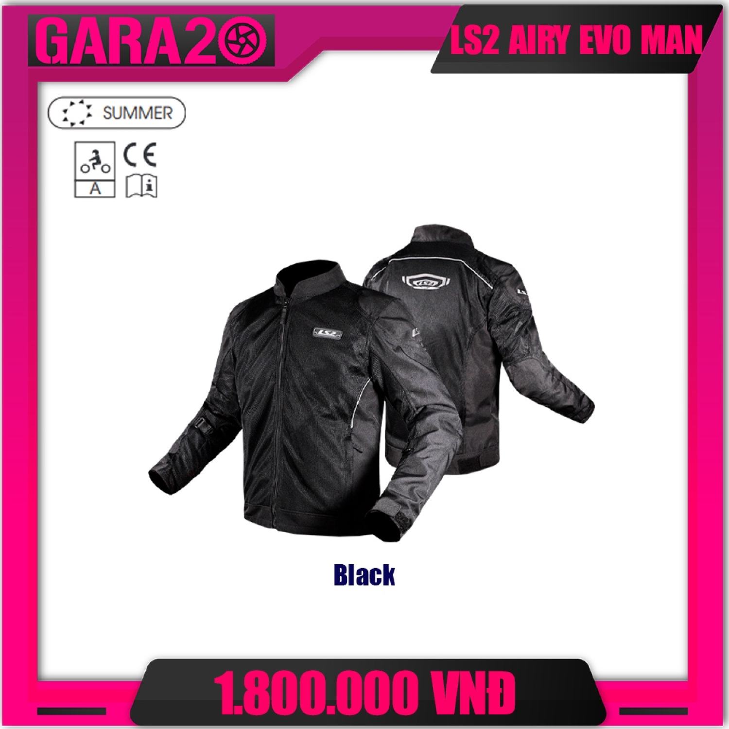 Áo bảo hộ ls2 airy evo man - gara20