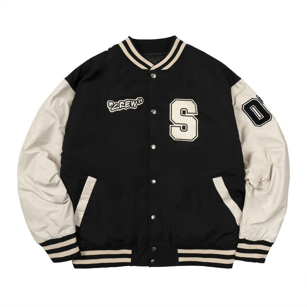 Áo Khoác Dù Bomber Nam Nữ in Logo Zrew Kèm Chữ Seven Zia Phối Viền Siêu Hot .TP