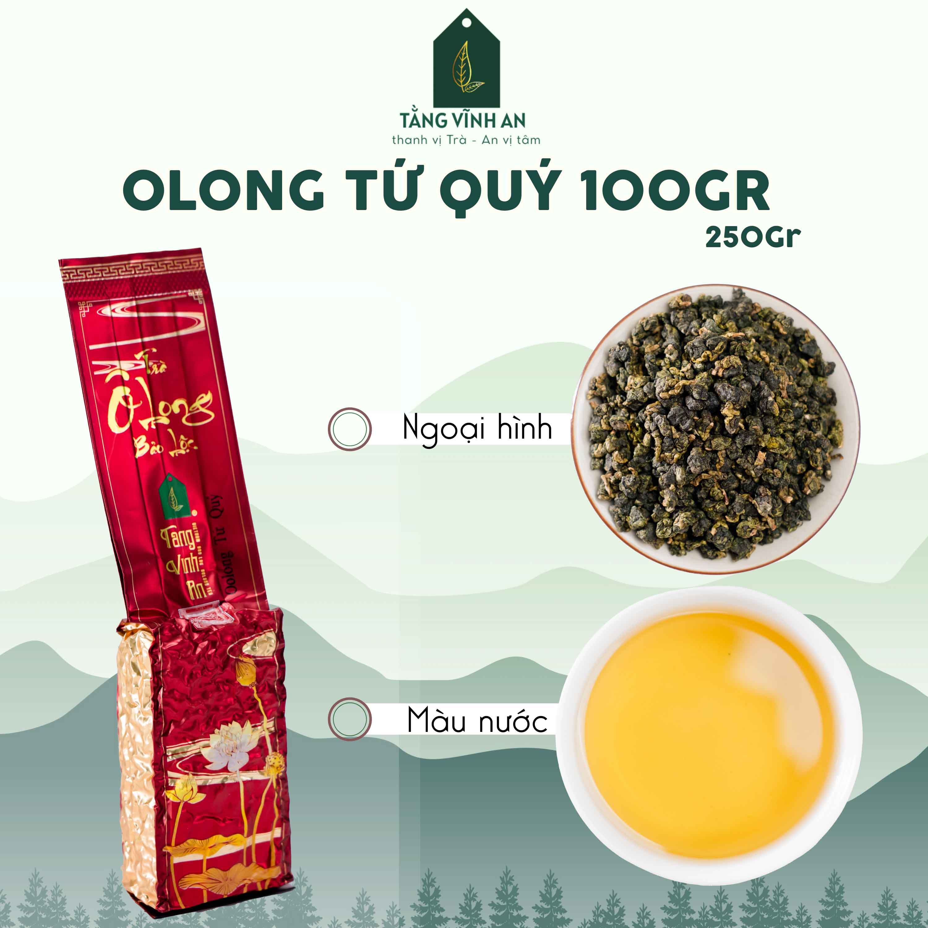 Trà Oolong Tứ Quý Đặc Biệt 100g - Tằng Vĩnh An