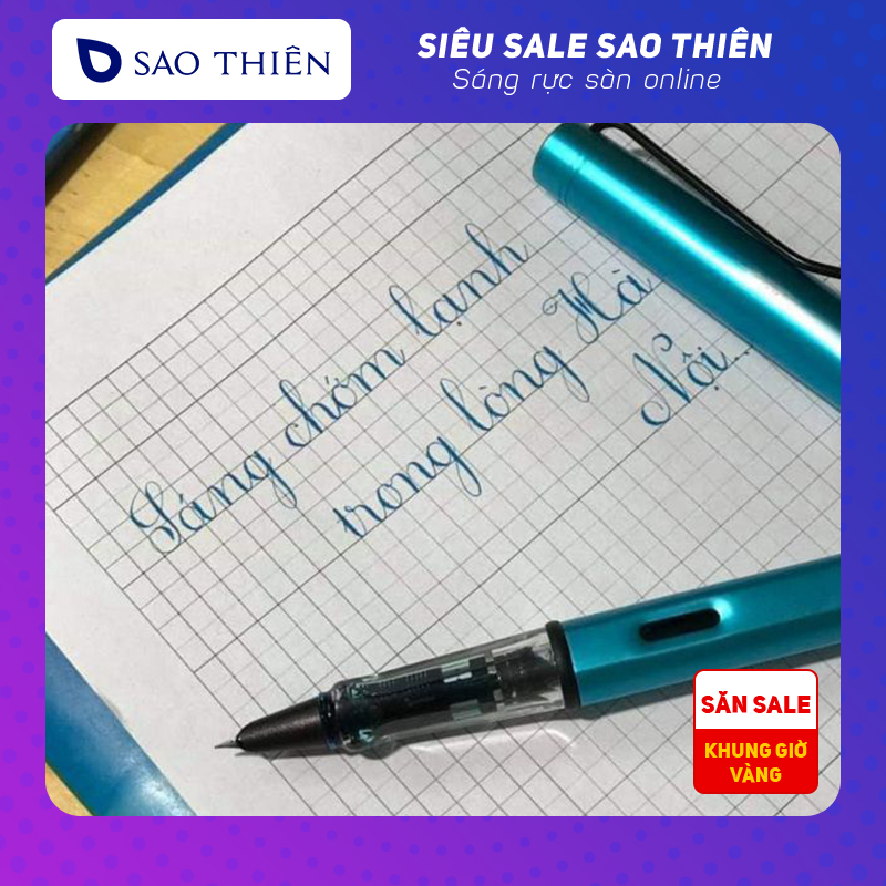 Bút mực Sao Thiên S011 ngòi kim tinh lá tre thanh đậm, bút luyện chữ đẹp - Penpro