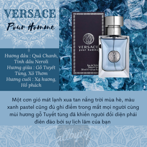 allbyvy| Mẫu thử nước hoa 10ml Versace Pour Homme