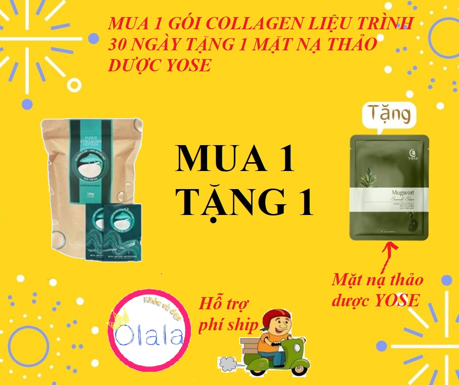 [HCM]COLLAGEN CÁ HỒI NHẠT BẢN PIZKIE- TẶNG MẶT NẠ THẢO DƯỢC YOSE