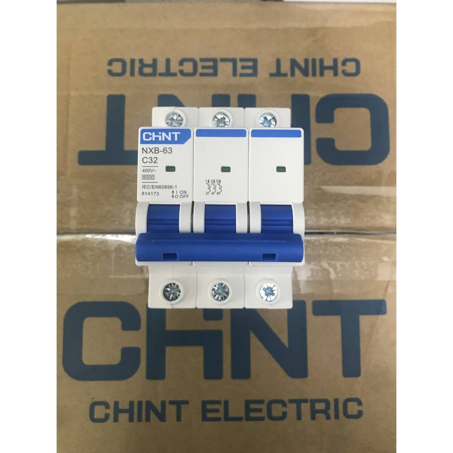 Attomat chint nxb-63 3pha 32a