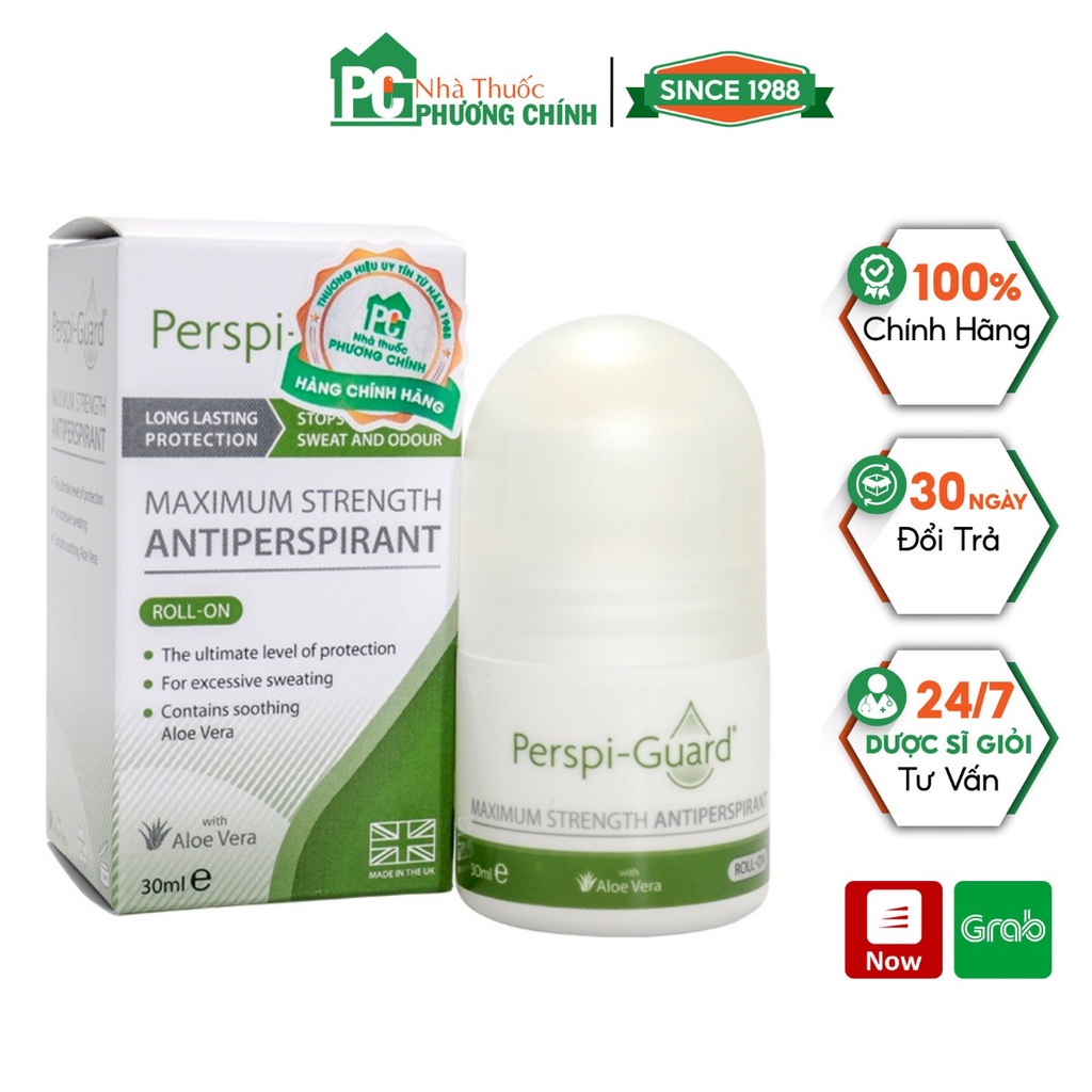 Lăn Khử Mùi Perspi Guard 30ml - Giúp Khử Mùi Và Ngăn Mồ Hôi