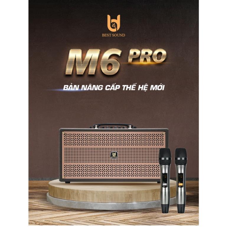 Loa Kéo Best Sound M6 Pro Công Suất 120w - Tặng kèm 2 micro không dây