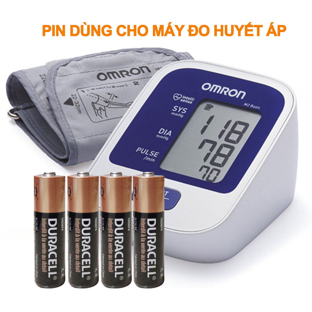 Pin Duracell Alkaline Pin chuyên dùng cho máy đo huyết áp và khóa cửa vân tay
