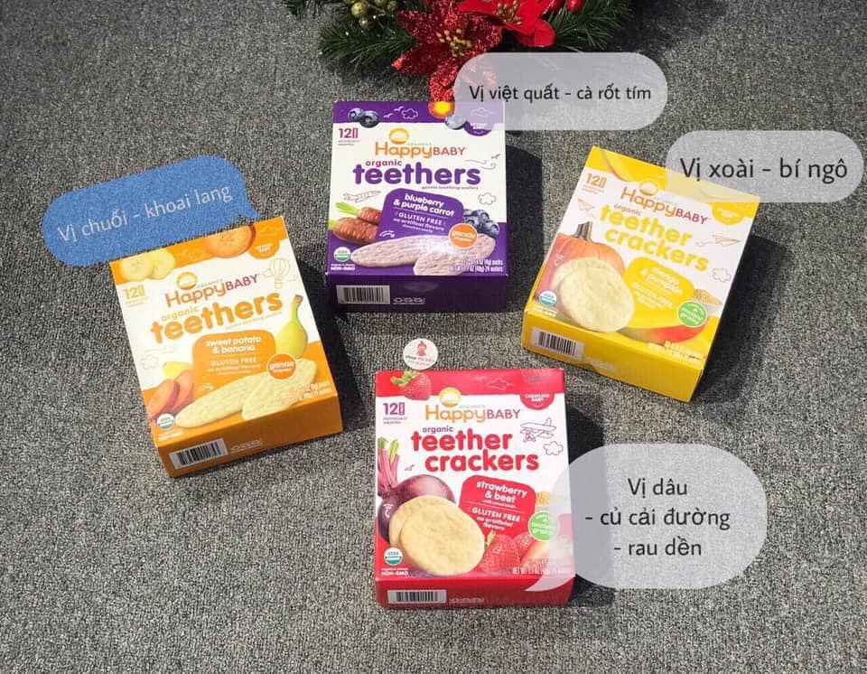 Bánh ăn dặm hữu cơ Organic Happy Baby Teethers