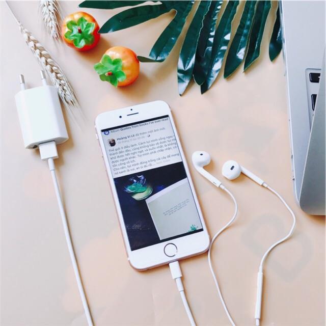 ☏♤ Combo cao cấp - Củ Sạc Cáp Tai nghe (ip6-6S- ip7 8 ipX) Zin