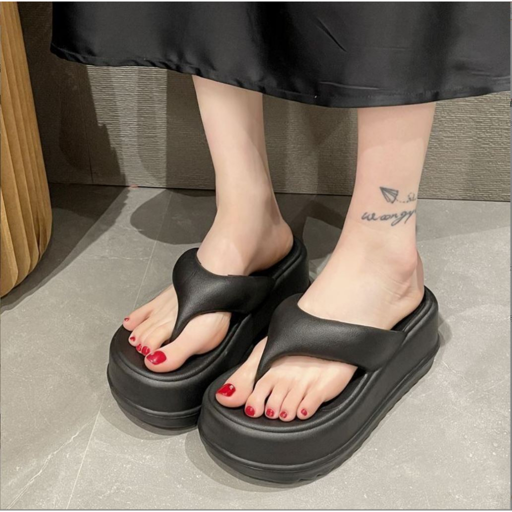 Dép kẹp nữ thời trang đế cao 5cm chất eva siêu nhẹ