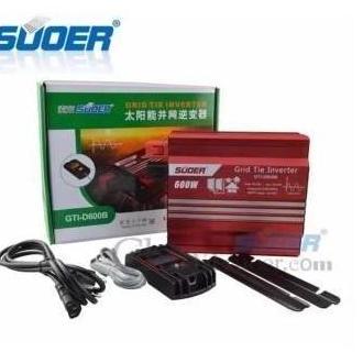 [HCM]Inverter hòa lưới Suoer 600W 30V-40V có đồng hồ hiển thị - Suoer GTI-D600B bộ hòa lưới điện hiệu suất chuyển đổi điện tối ưu đạt trên 99%
