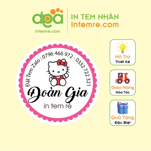 600 tem in nhãn giấy decan dán intemre.com thiết kế theo yêu cầu kt: 3cm - sl: 600