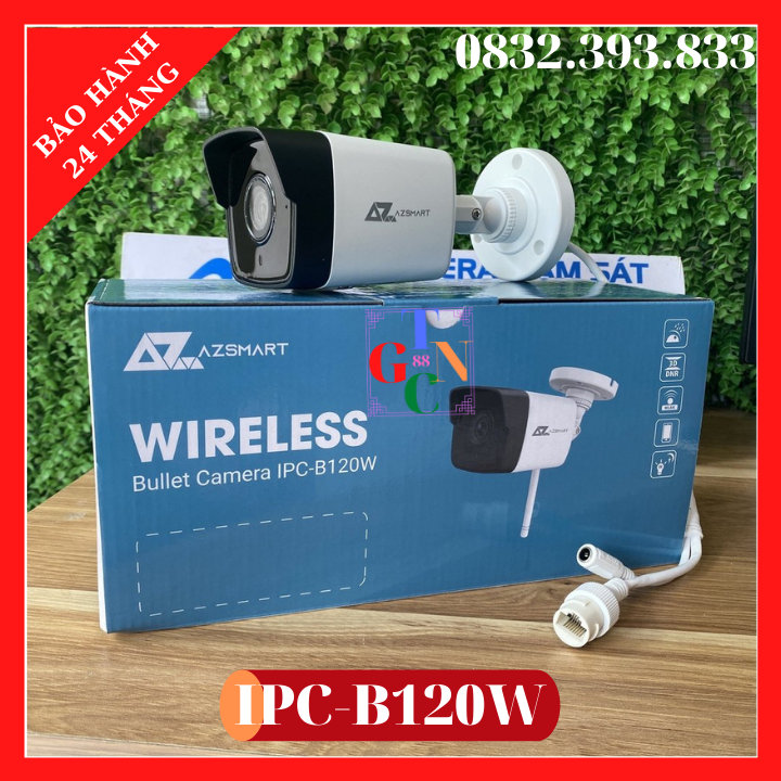 Camera ip wifi ngoài trời 2.0Mp Azsmart IPC-B120W của Hilook Hikvision - HÀNG CHÍNH HÃNG