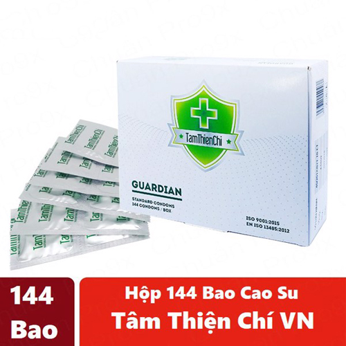 [HCM]Bao cao su Tâm Thiện Chí Guardian hộp 144 chiếc gia đình tiết kiệm- che tên