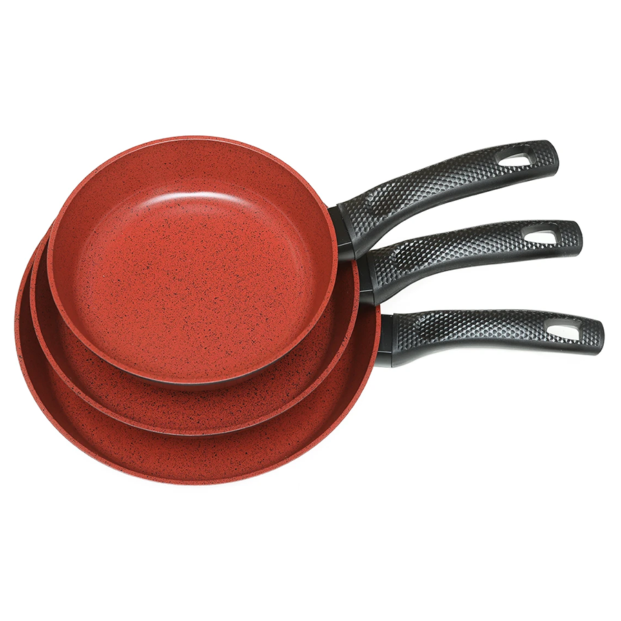 Bộ 3 Chảo chiên chống dính bếp từ Neoflam deChef - Hàn Quốc I Bao gồm chảo chiên chống dính 20cm, 24cm, 28cm