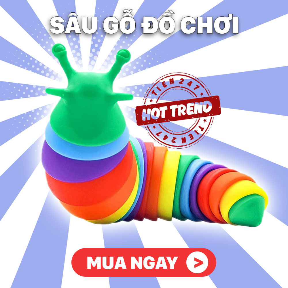 Con sâu đồ chơi cho bé - đồ chơi con sâu - sâu đồ chơi chất liệu nhựa ABS an toàn - Sâu đồ chơi giá rẻ - sau do choi - Luna baby