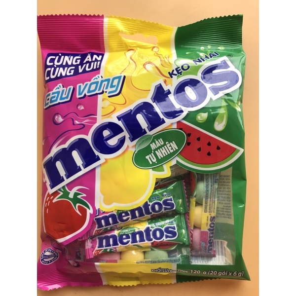 [HN]Kẹo nhai Mentos hương trái cây (mẫu mới nhất)