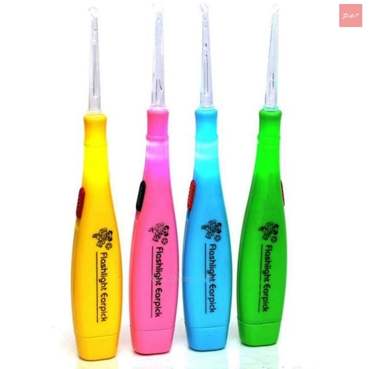 Dụng cụ lấy ráy tai có đèn - 3 đầu thay đổi