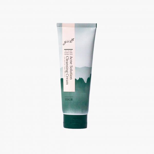 Sữa rửa mặt than tre tràm trà guo acne solution cleansing cream - 100ml