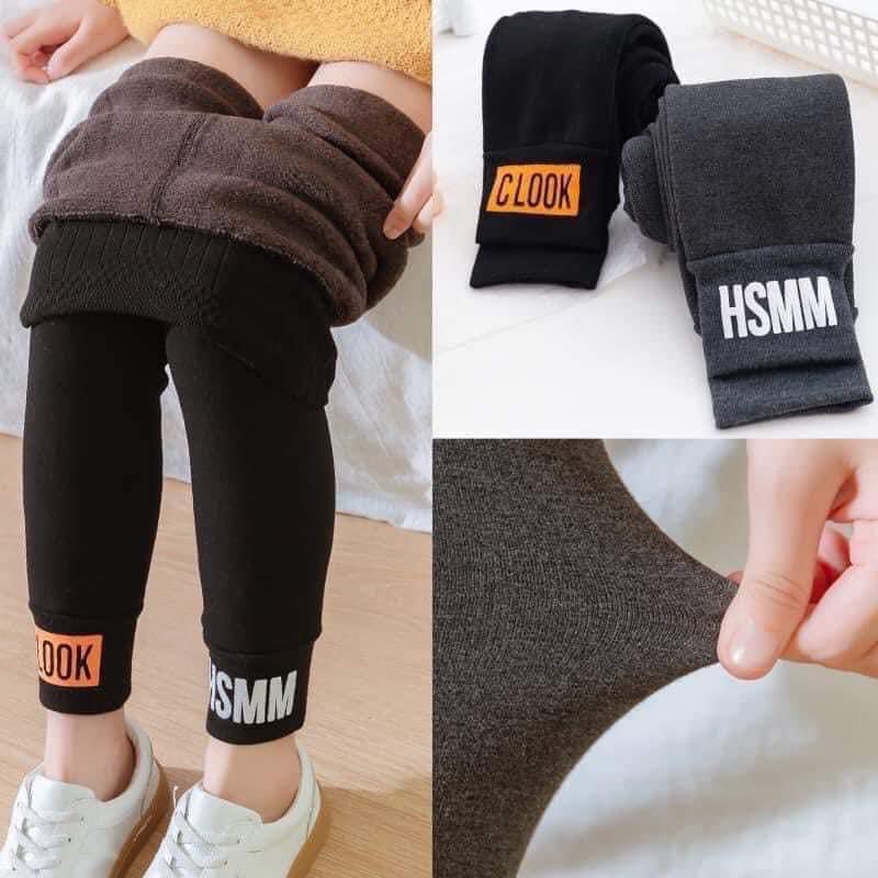 Quần legging len lót lông cho bé siêu ấm từ 3 đến 10 tuổi