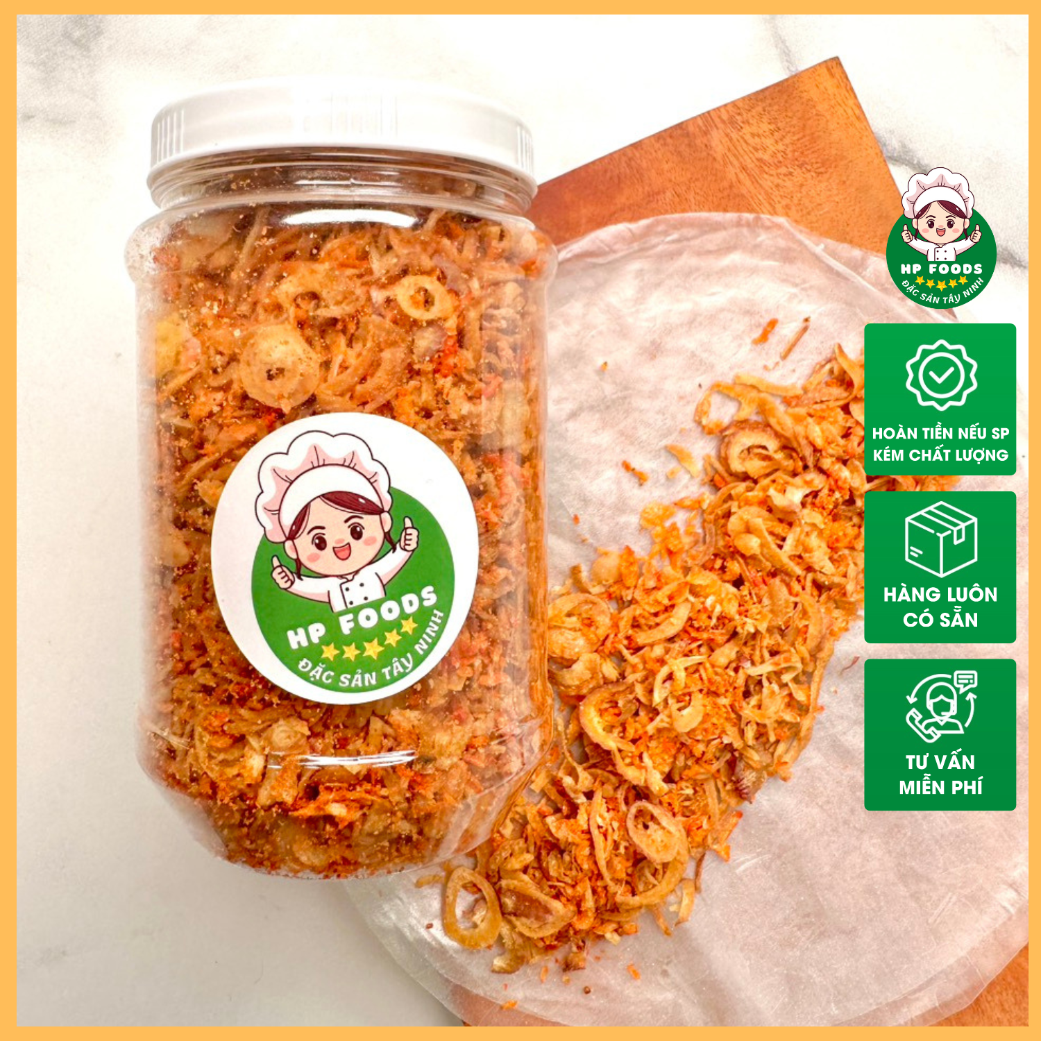 200gr Muối tép hành phi nguyên chất, loại đặc biệt đậm đà siêu ngon - đặc sản Tây Ninh - HP FOODS.