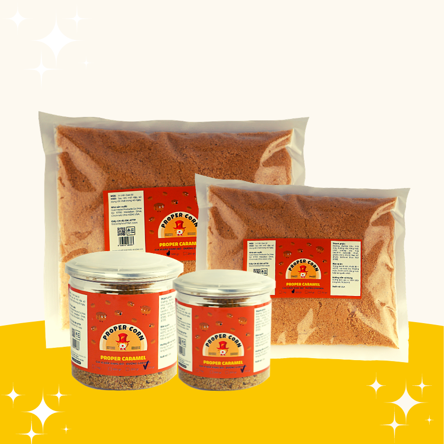 Gia vị Caramel nhập khẩu làm bắp rang bơ, làm bánh, chế biến món tráng miệng