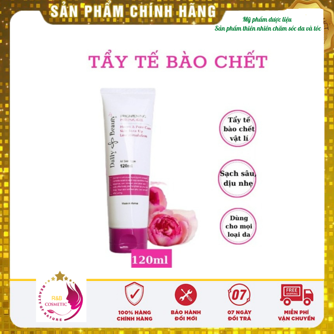 Tẩy da chết Daily Beauty Brightening Peeling Gel tẩy tế bào rb