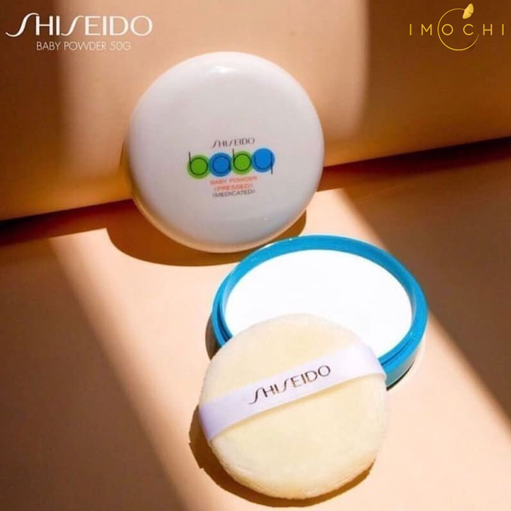 Phấn rôm dạng nén Shiseido Baby Power 50g-Phấn Phủ Kiềm Dầu Shiseido Baby Power - Phấn Rôm Shiseido Nhật Bản