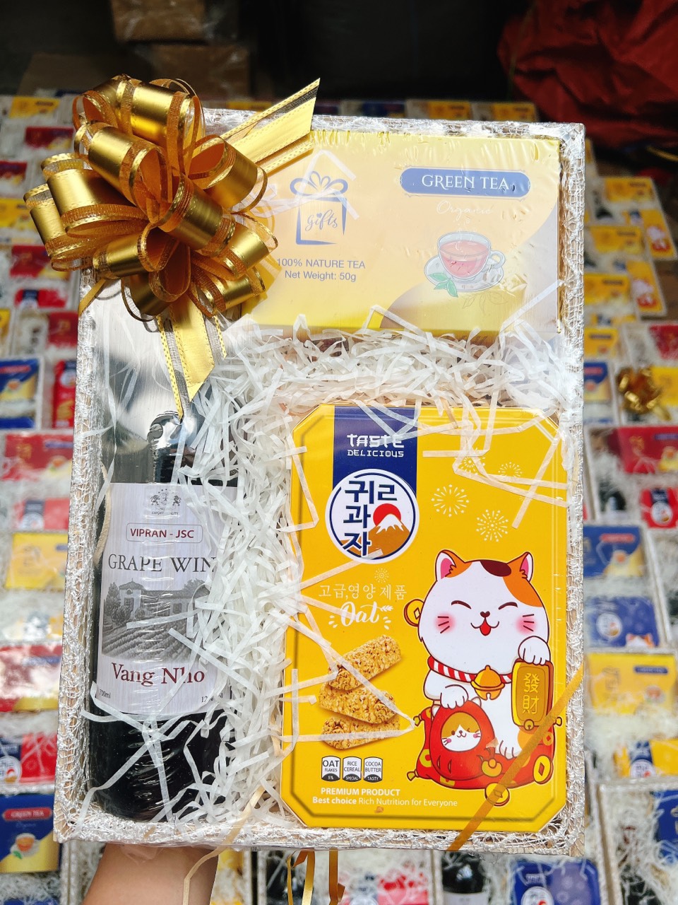 GIỏ quà tết set 3 món- giá rẻ- có chiết khấu cho đơn hàng lớn