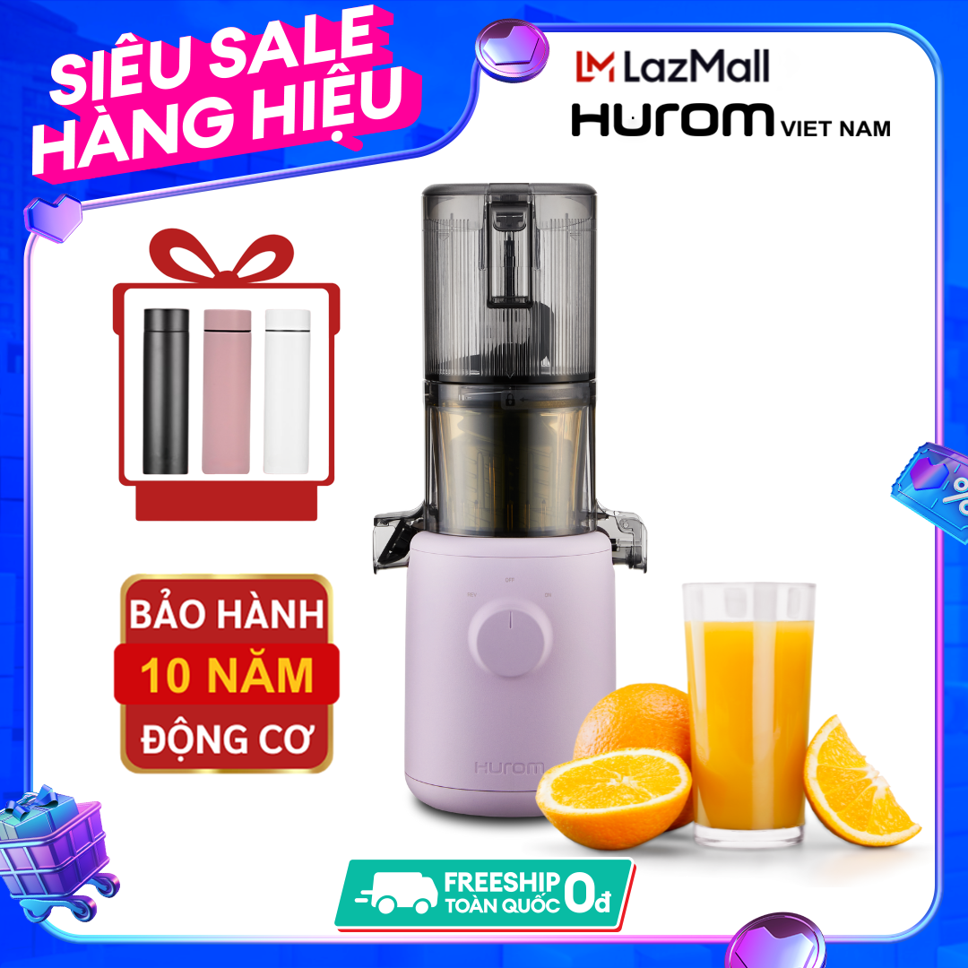 Máy ép chậm hurom h310a l máy ép chậm trái cây, ép kiệt bã, nhỏ gọn, công suất 100w, 40 vòng quay/phút l bảo hành động cơ 10 năm - chính hãng hàn quốc