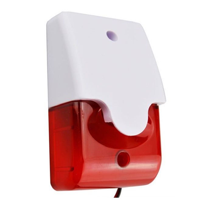 Còi hú báo động đèn chớp dùng điện 220V AC gắn với các hệ thống báo động, báo cháy,...