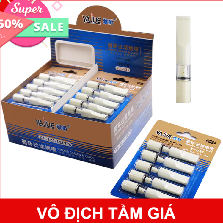 Bộ 5 Lọc Thนốc L,á Đa Năng Dùng Chung Cho Cả Đầu Lớn & Nhỏ, Dùng Được Nhiều Lần [Jet Mèo.Esse, Kent,Caraven Demi ,Sài Gòn Nhỏ ,Thăng Long Dẹt...]