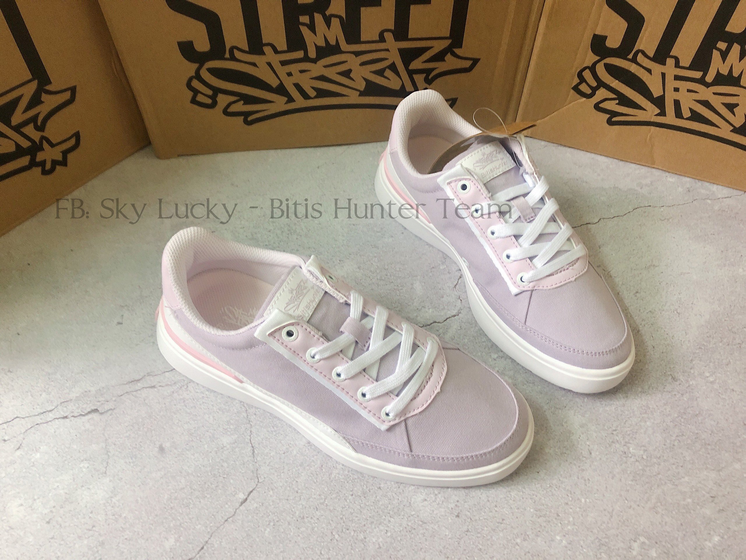 Giày Thể Thao Nữ Cao Cấp Bitis Hunter Street 2K21 Vintage Purple - DSWH04000TIM