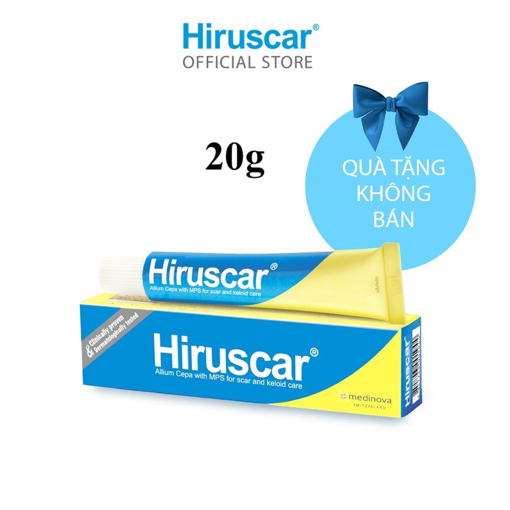 Hsd t10/2024 gel cải thiện sẹo vừa, sẹo lõm, sẹo thâm hiruscar gel 20g