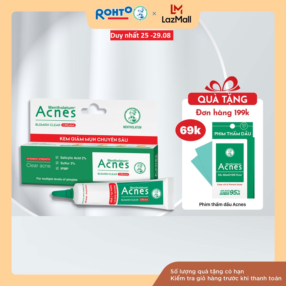 Kem chấm mụn chuyên sâu Acnes Blemish Clear Cream 10g