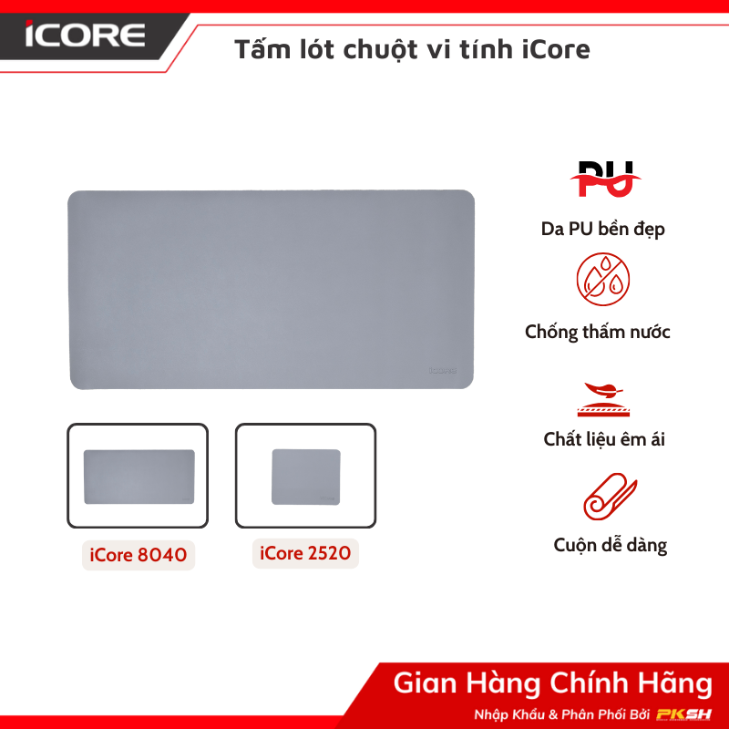 Miếng lót chuột vi tính iCore 2520 - Hàng Chính Hãng