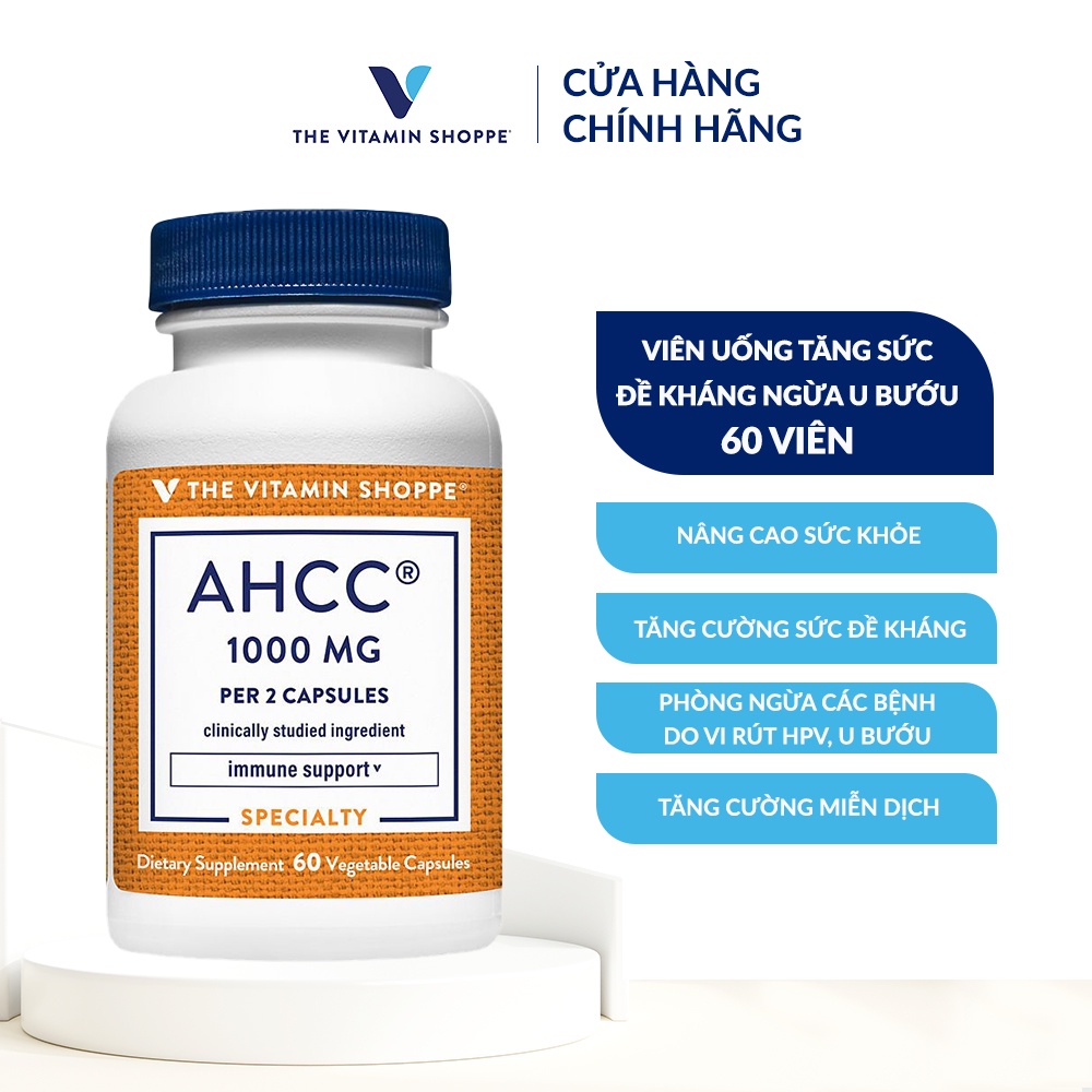 The Vitamin Shoppe AHCC - Immune Support - 1,000 MG Per Serving 60