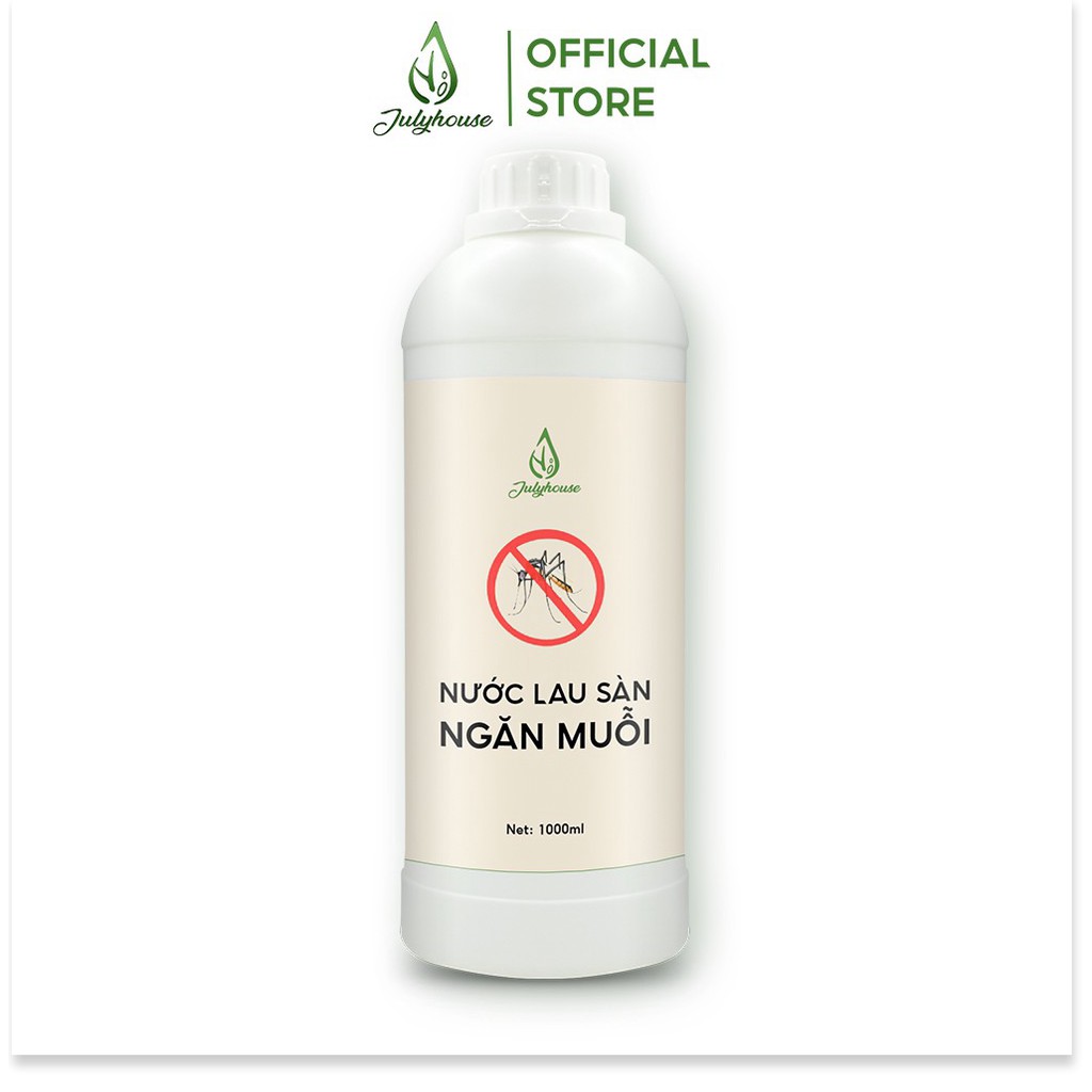 [HCM]Nước lau sàn nhà đuổi muỗi tinh dầu Sả Chanh 1000ml JULYHOUSE