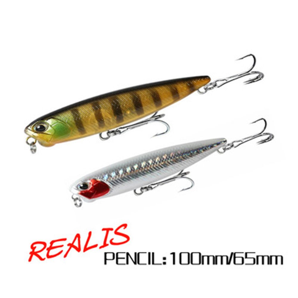【Ready Stock+COD】 Nhiều màu Mồi nổi Crankbaits Câu cá mùa đông Giải quyết Lure đúc dài Lưỡi câu Bút chì thu hút Mồi Minnow