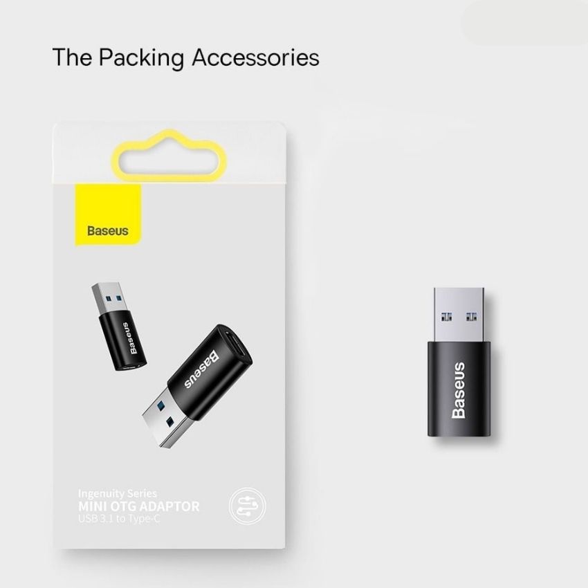 Đầu chuyển USB sang Type C tốc độ cao Baseus Ingenuity Series Mini OTG