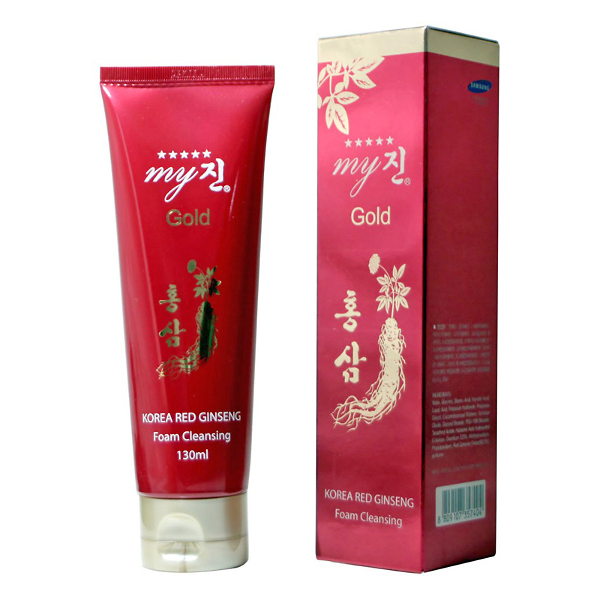 Sữa rửa mặt sâm đỏ Samsung My Gold 130ml