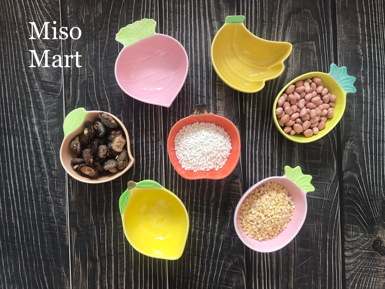 Chén ăn dặm gốm sứ, chén gia vị hình củ quả dễ thương