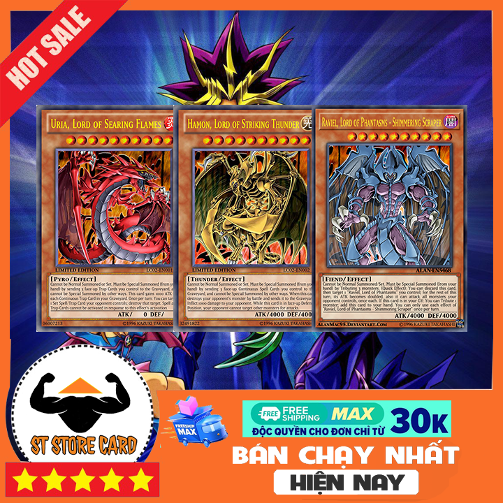 [Bộ 3] Thẻ bài Yugioh TAM ẢO MA THẦN YUGIOH THẺ IN ST STORE CARD 115