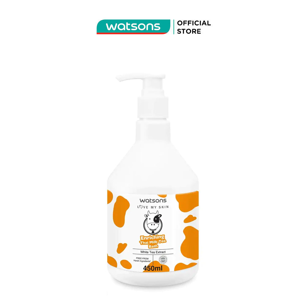 Sữa Tắm Watsons Love My Skin Hương Trà Sữa Thái Enriching Thai Milk Tea Bath 450ml