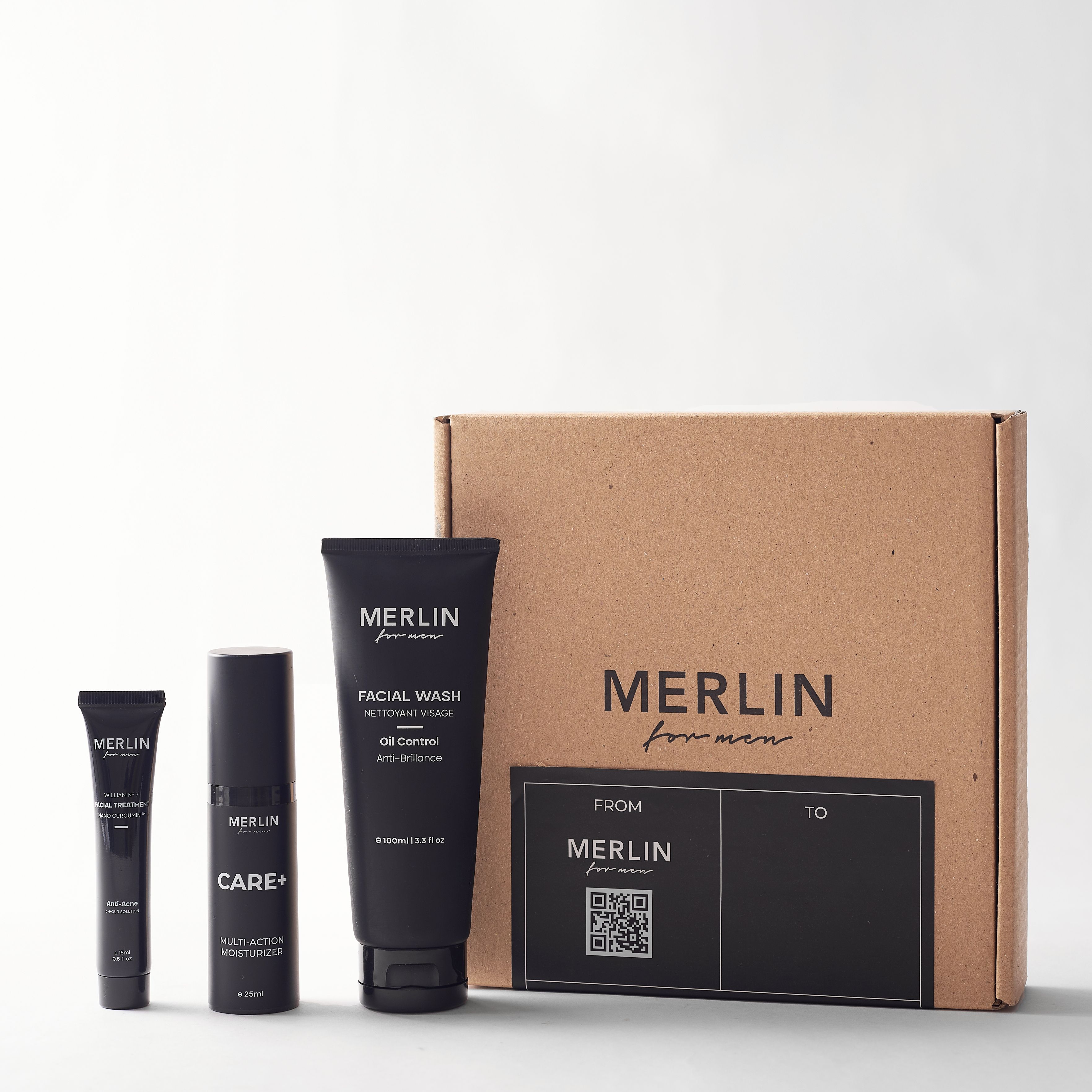 Merlin super combo - bộ chăm sóc da cao cấp cho nam 3 trong 1