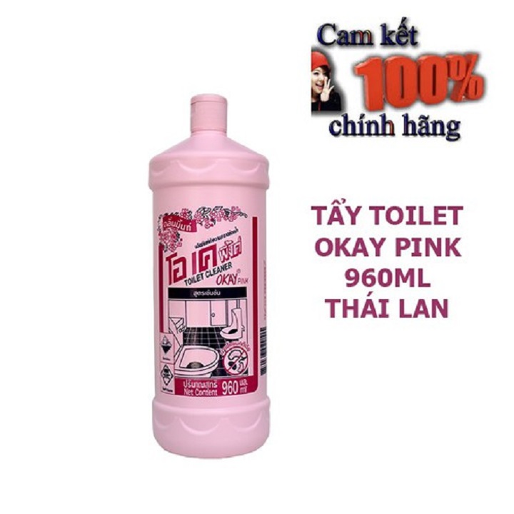 [HCM]Nước Tẩy Toilet Okay Thái Lan 960ml Siêu Sạch An Toàn Tiết Kiệm